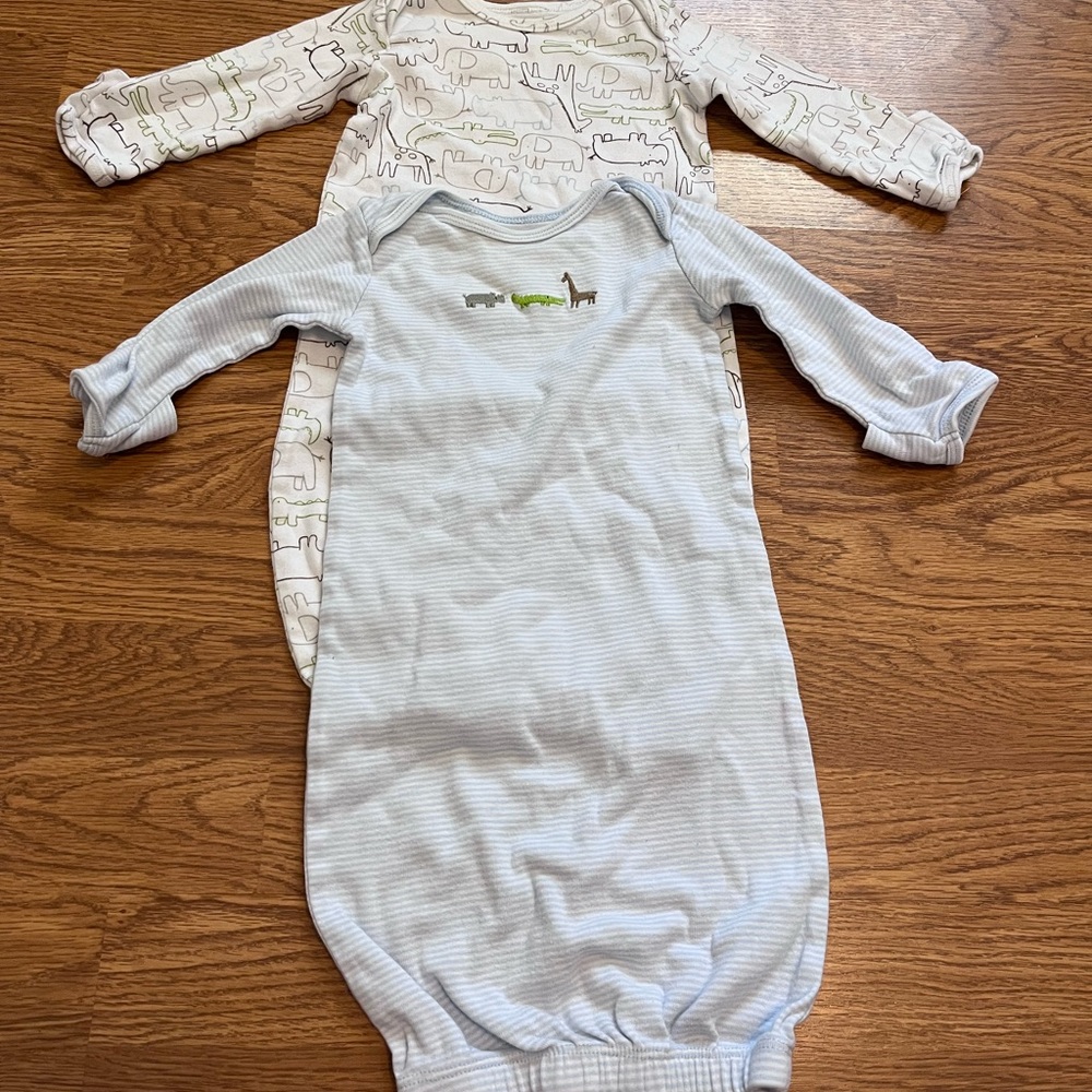 Carters baby gowns